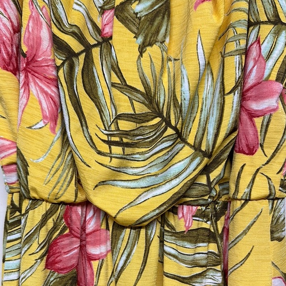 NAIF Anthropology Yellow Pink Maxi Sundress Resort Wear - Picture 3 of 10
